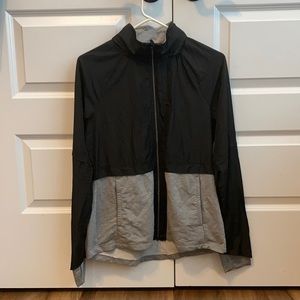 Black and gray active wind breaker